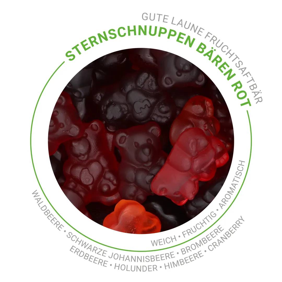 Sternschnuppen Bären - rot