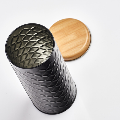 Teedose Scandi schwarz Ø 7,5 x 18 cm