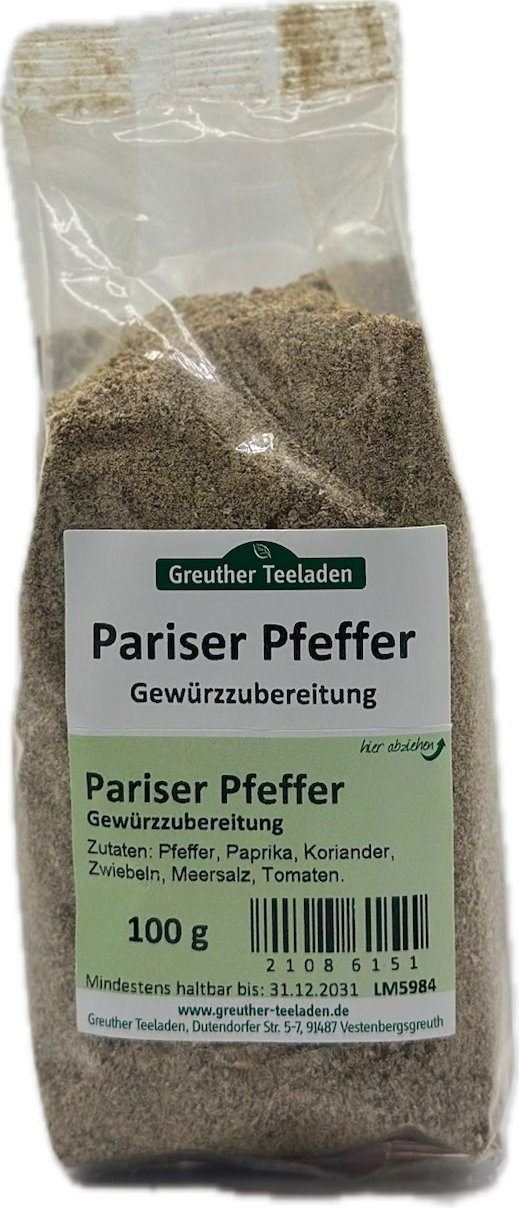 Pariser Pfeffer-Gewürzzubereitung