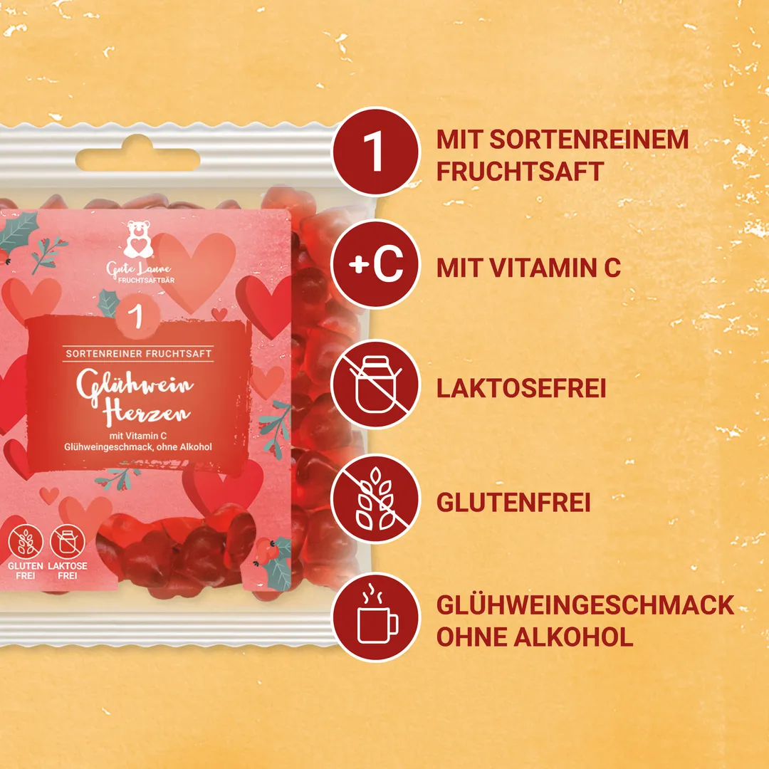 Glühweinherzen