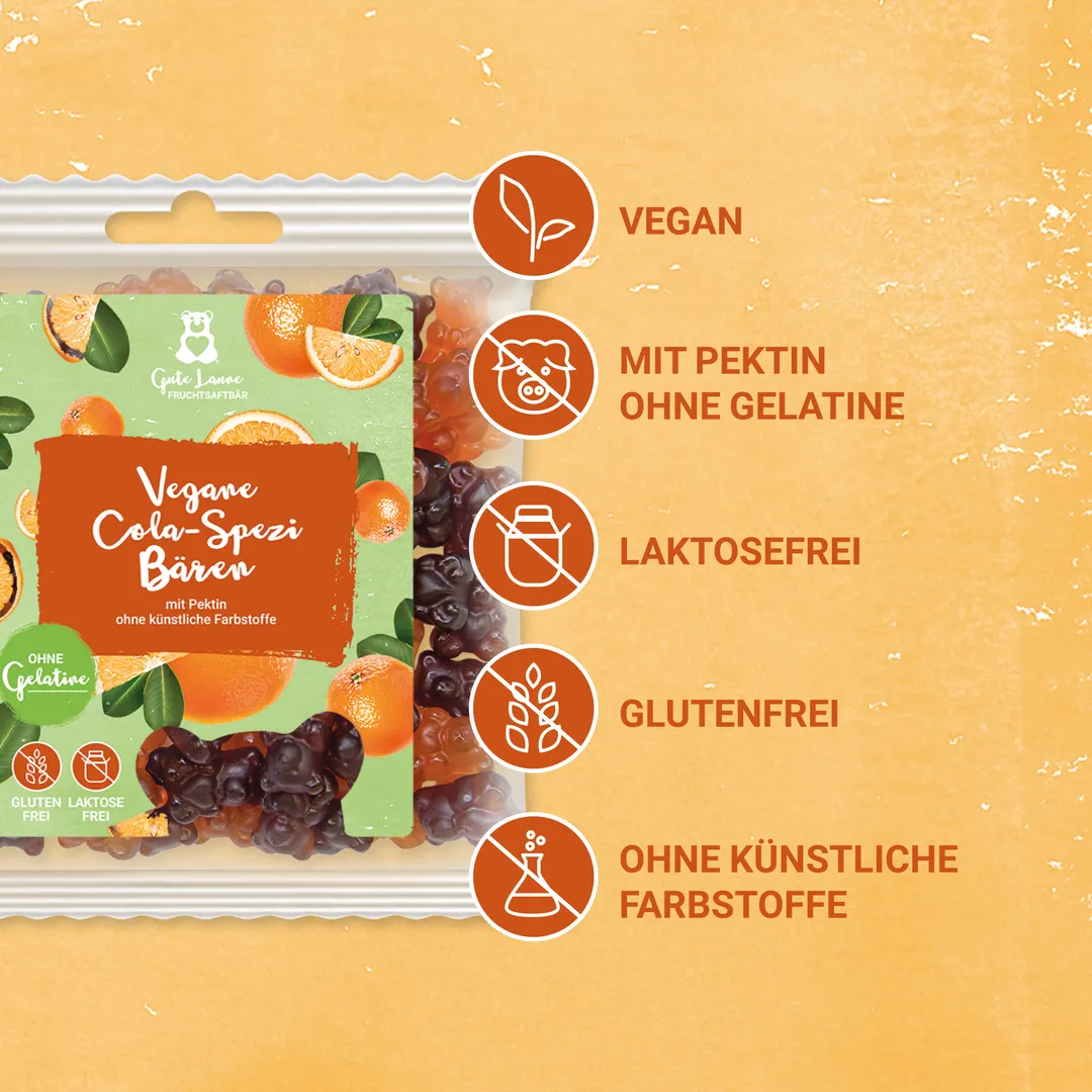 Vegane Cola-Spezi Bären