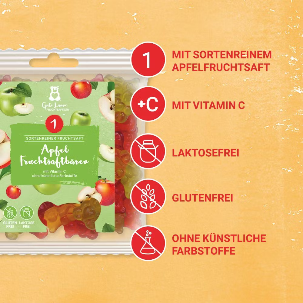 Apfel Fruchtsaftbären