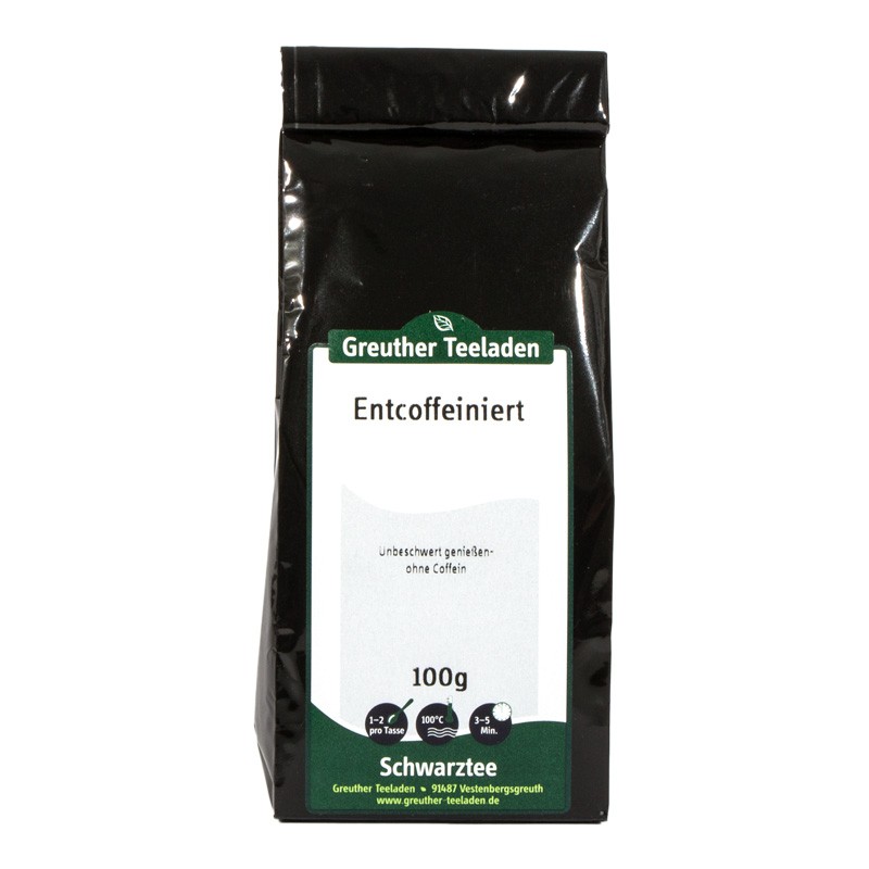 Schwarztee, entcoffeiniert