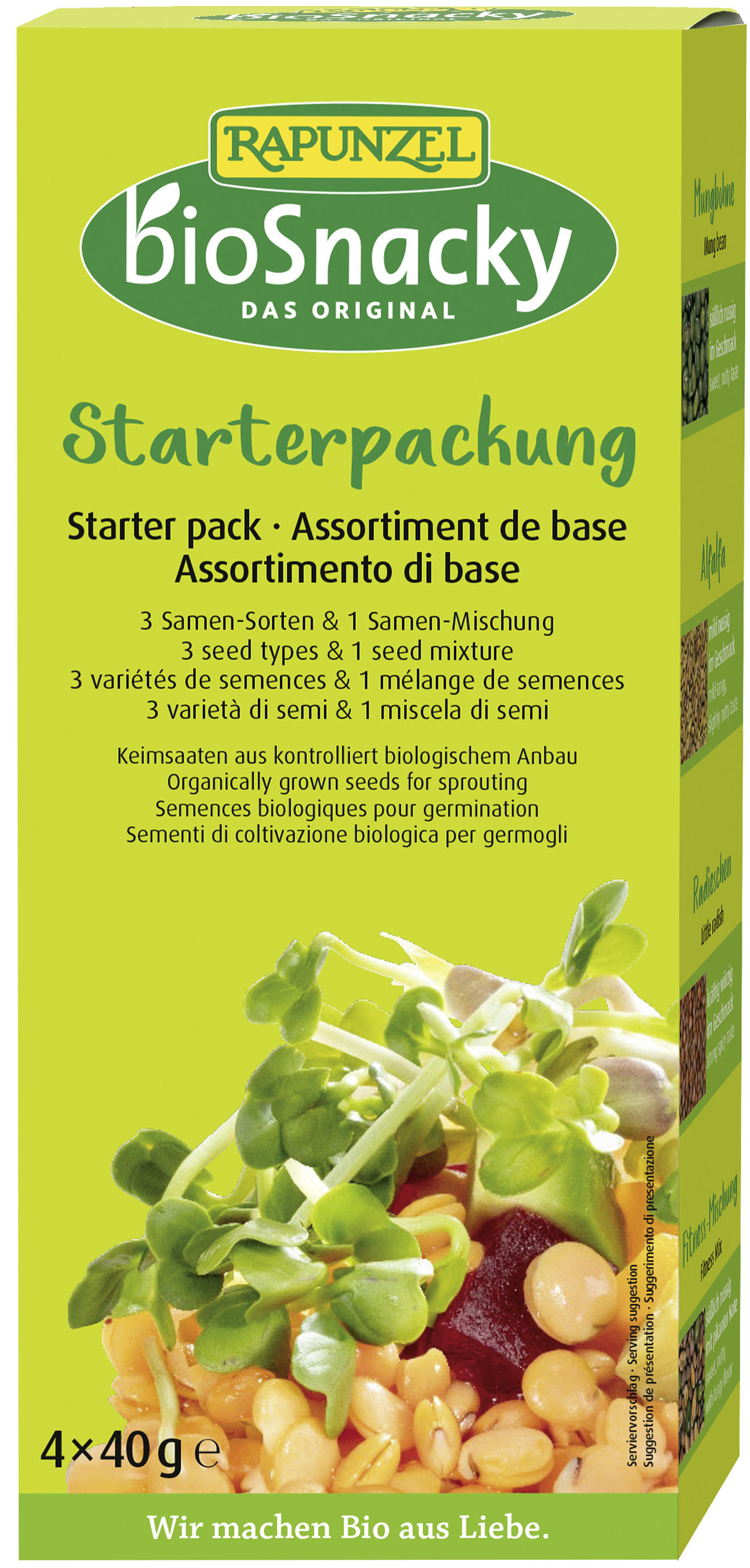 BIO Snacky Starter-Packung 4x40 g