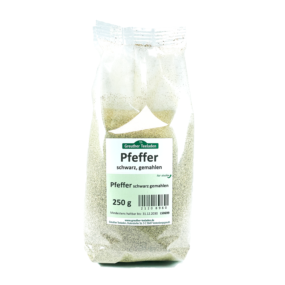 Pfeffer schwarz gemahlen