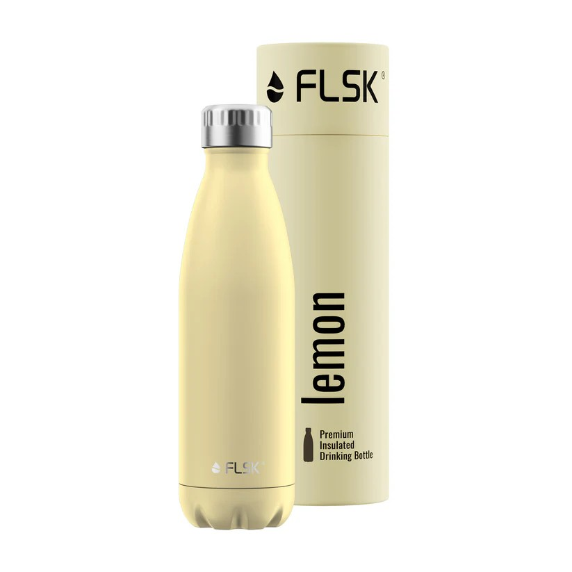 FLSK Drinking Bottle 500ml Lemon