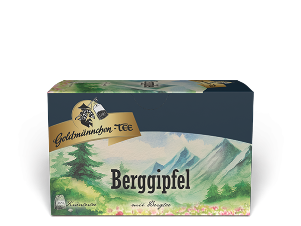 Berggipfel mit Bergtee