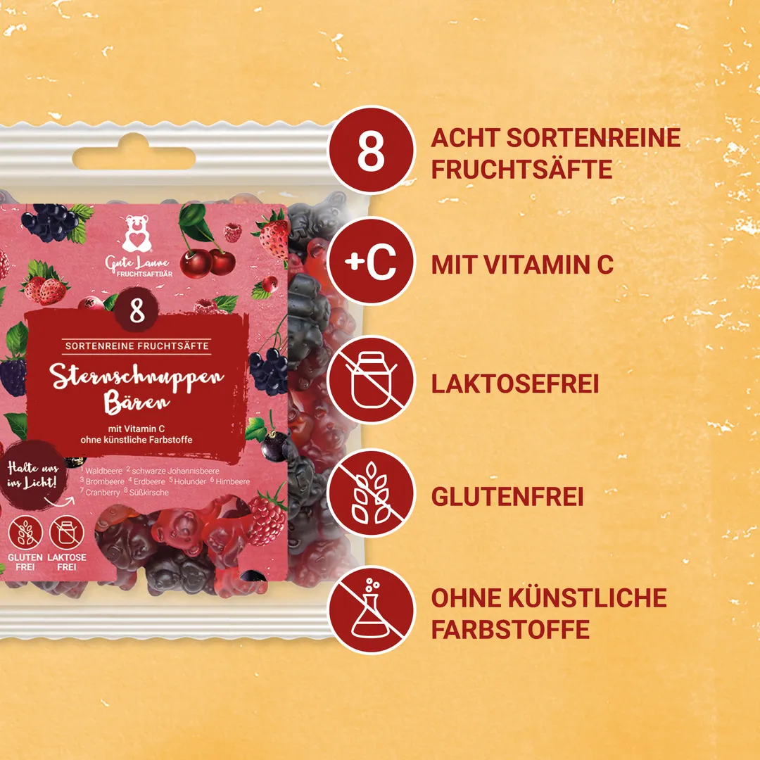 Sternschnuppen Bären - rot