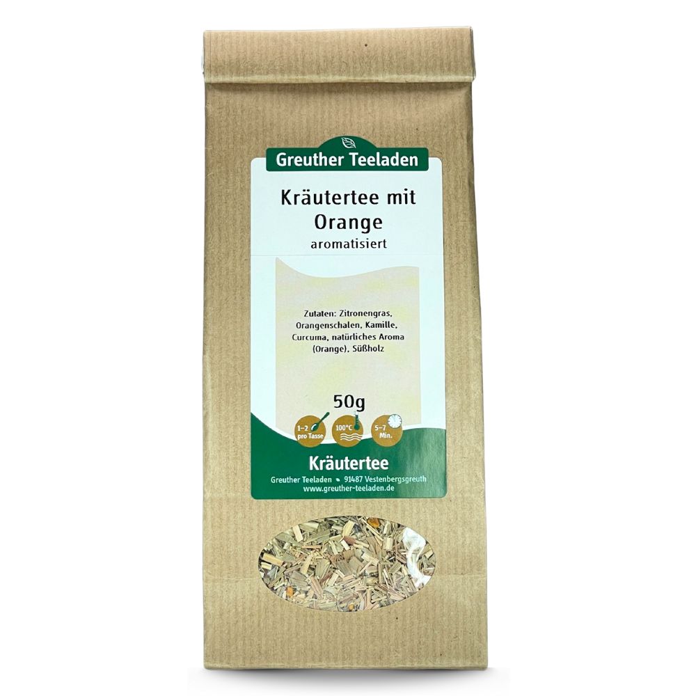 Kräutertee mit Orange