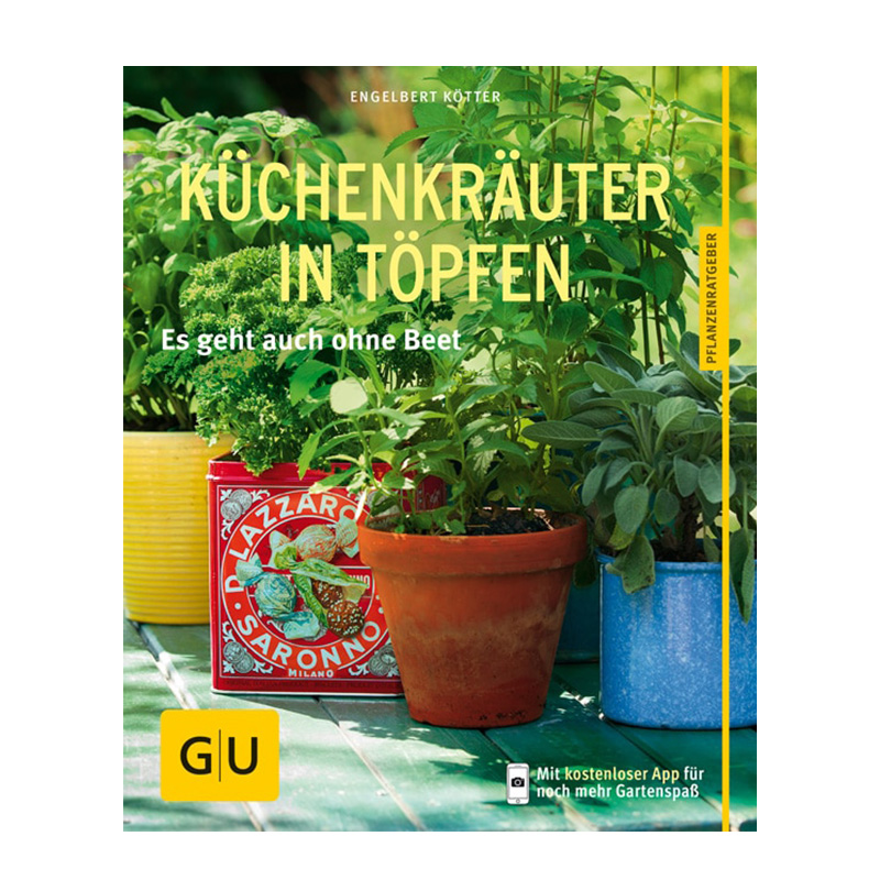 Küchenkräuter in Töpfen