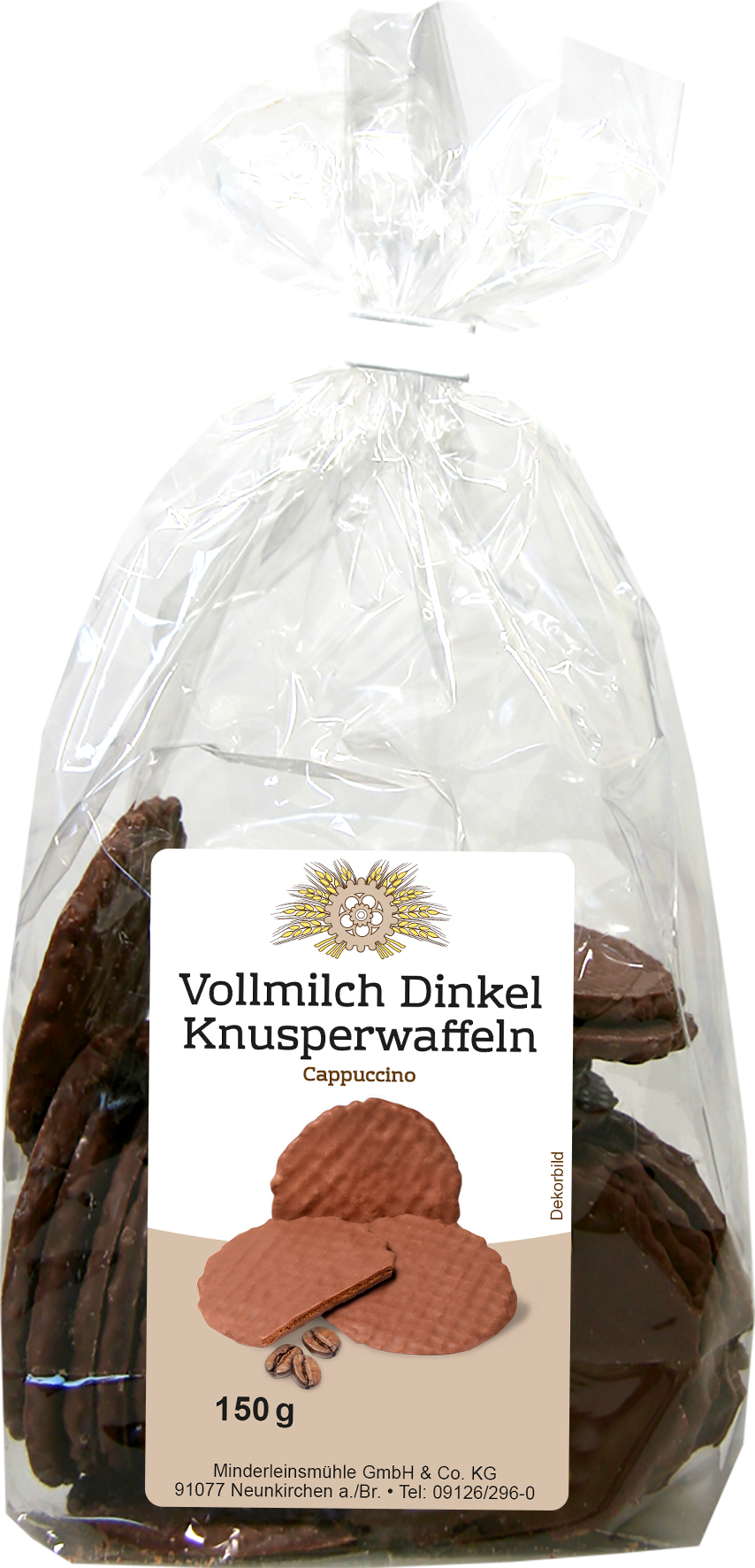 Vollmilch Dinkel Knusperwaffeln „Cappuccino“