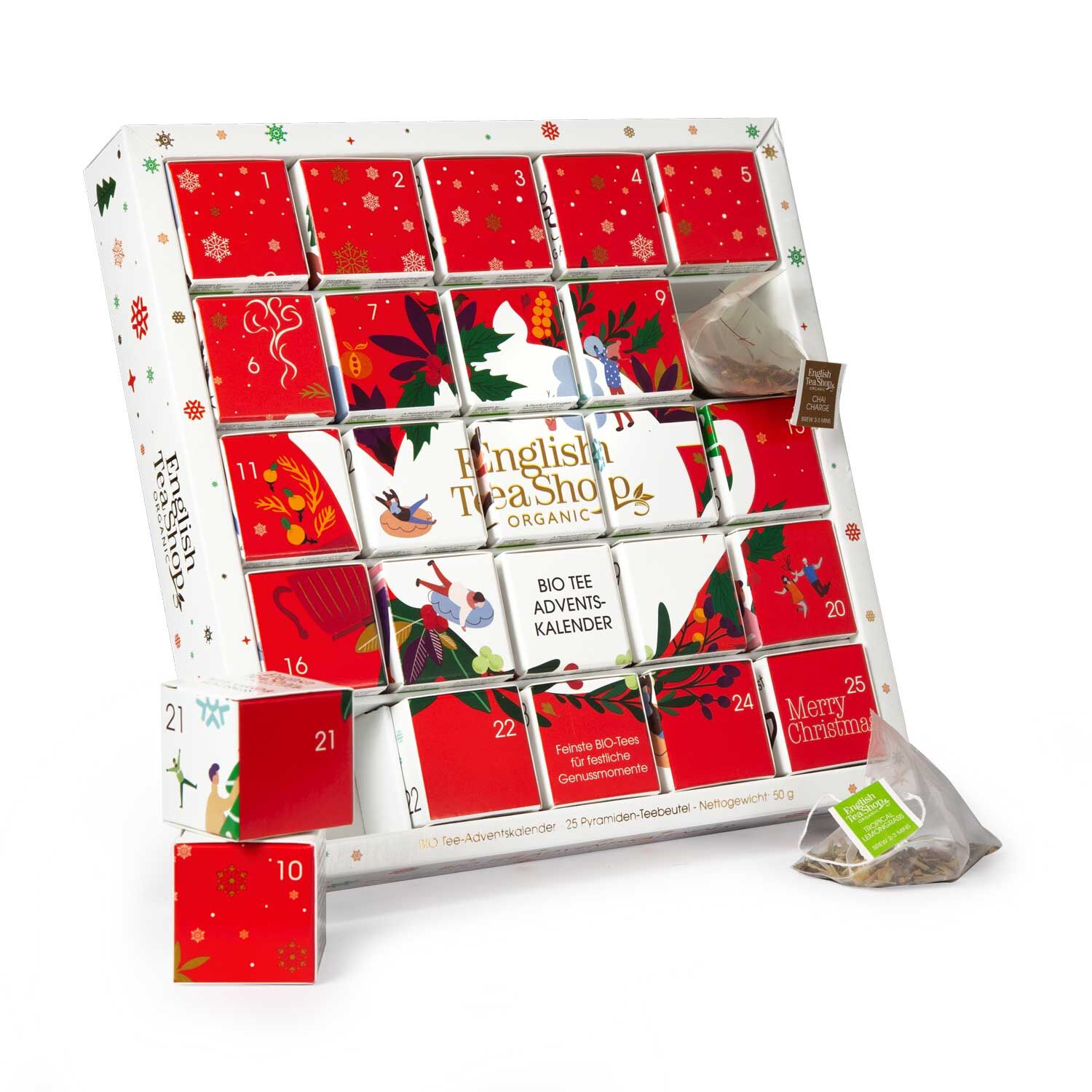BIO Tee Adventskalender "Red Christmas"