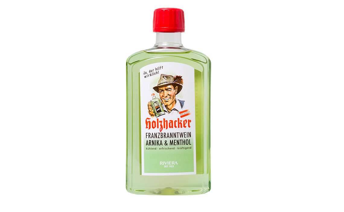 Holzhacker Franzbranntwein Arnika & Menthol 60% Vol.