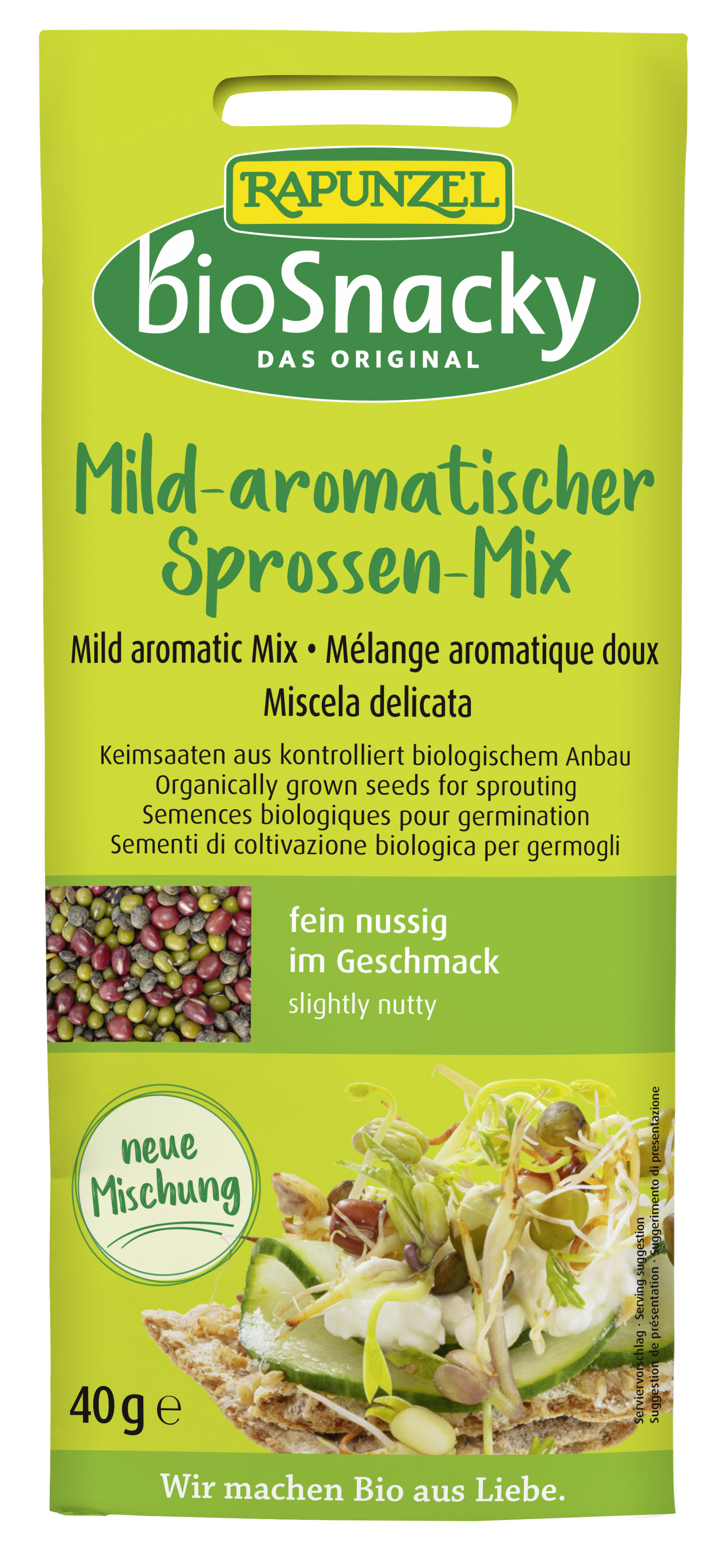 BIO Snacky Mild-aromatischer Sprossen-Mix  40 g