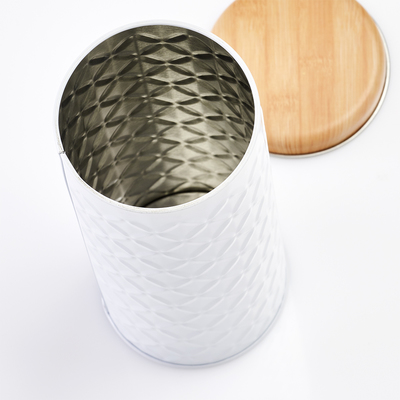 Teedose Scandi weiß Ø 7,5 x 18 cm