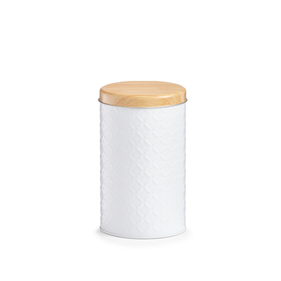 Teedose Scandi weiß Ø 10,7 x 18 cm