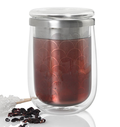 AdHoc Teeglas mit Teefilter FUSION GLASS (400 ml)