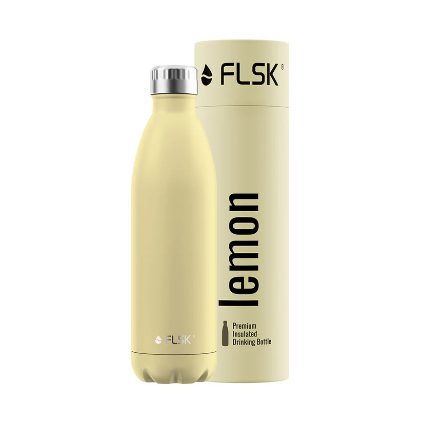 FLSK Drinking Bottle 750ml Lemon