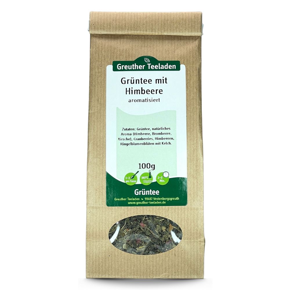 Grüntee mit Himbeere