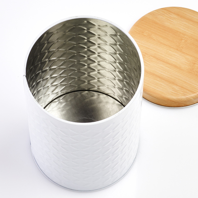 Teedose Scandi weiß Ø 10,7 x 18 cm