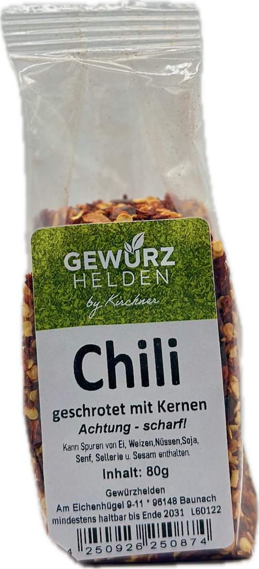 Chili geschrotet mit Kernen