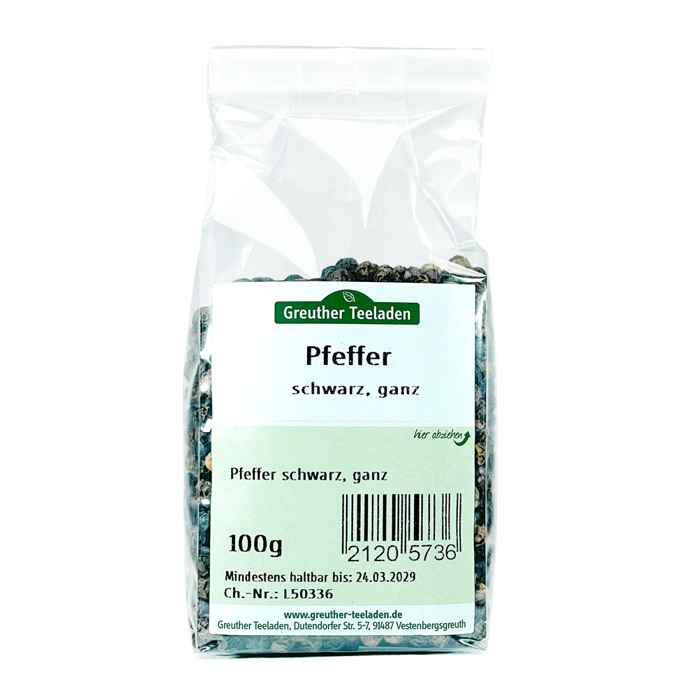 Pfeffer schwarz, ganz