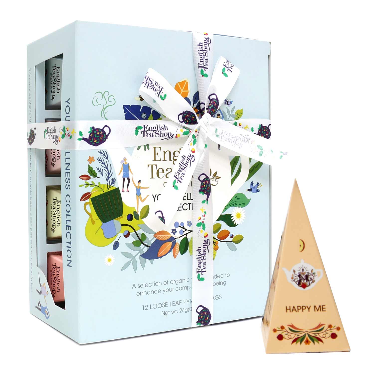 BIO Teegeschenk mit Schleife "Wellness Tee Kollektion"