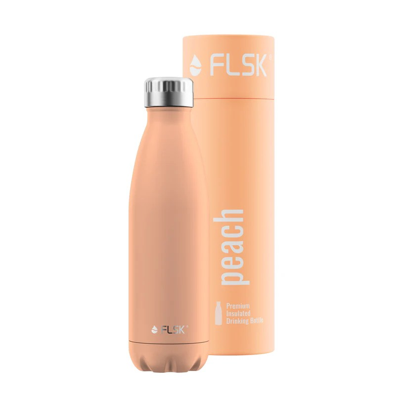 FLSK Drinking Bottle 500ml Peach