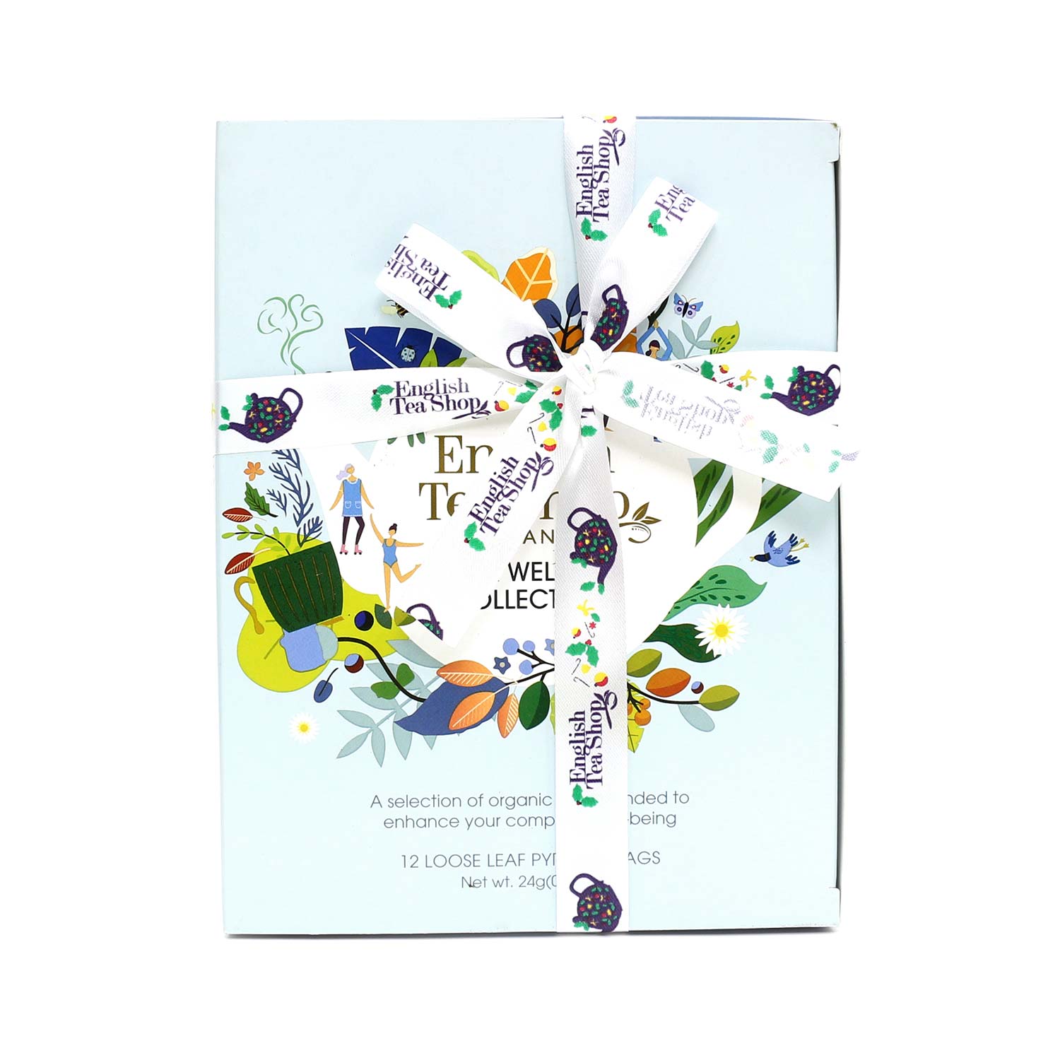 BIO Teegeschenk mit Schleife "Wellness Tee Kollektion"
