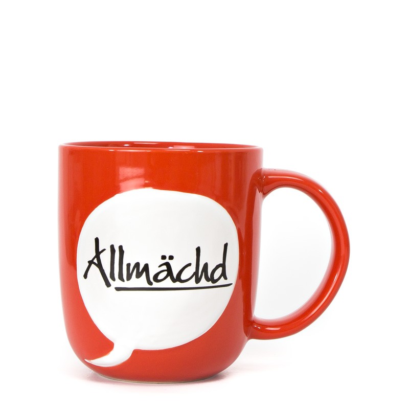 Allmächd Tasse, rot