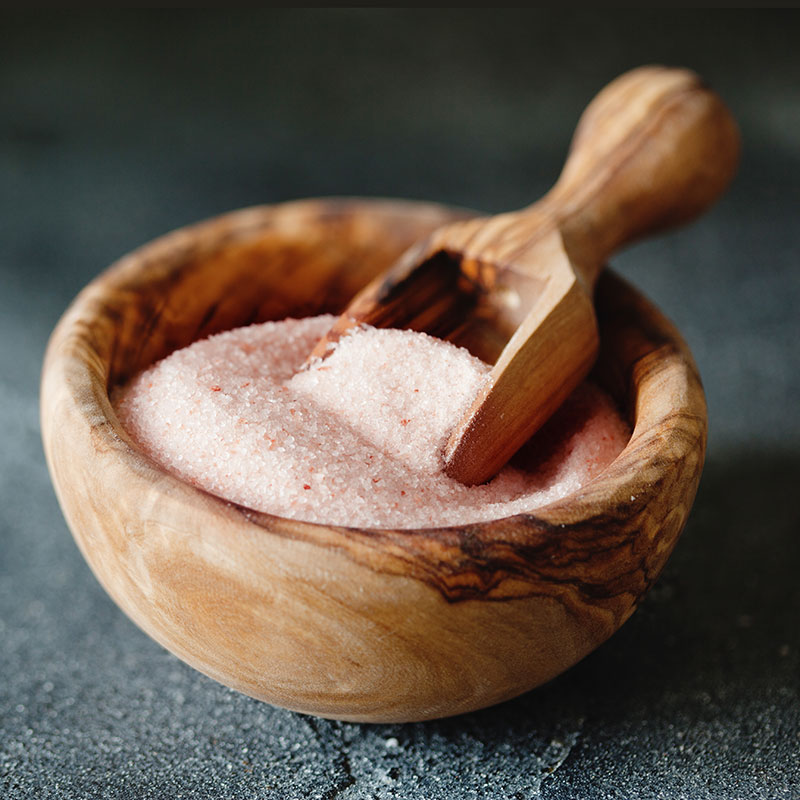 Rosé-Kristallsalz aus Pakistan gemahlen