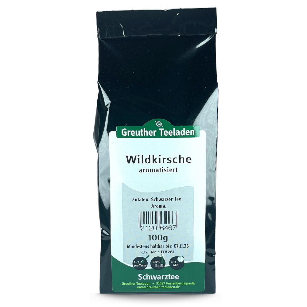 Wildkirsche Schwarzer Tee aromatisiert
